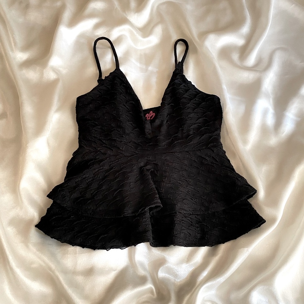 2B BEBE babydoll frill tank